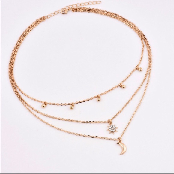 Boho 3 layer necklace - Picture 2 of 3